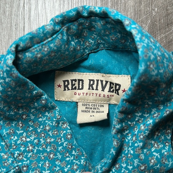 Red River Outfitters Western Floral Long Sleeve Pearl Snap - XL - Picture 5 of 5
